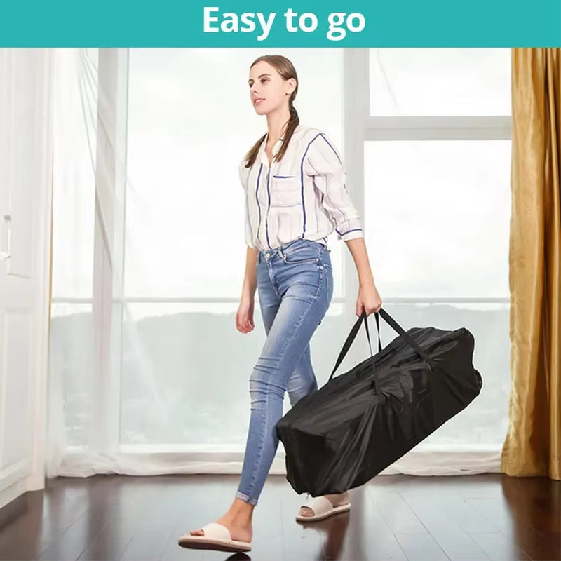 MOEYE Baby Bed Portable Baby Cribs with Diaper Table Baby Sleep Cradle Multifunctional Playpen Crib