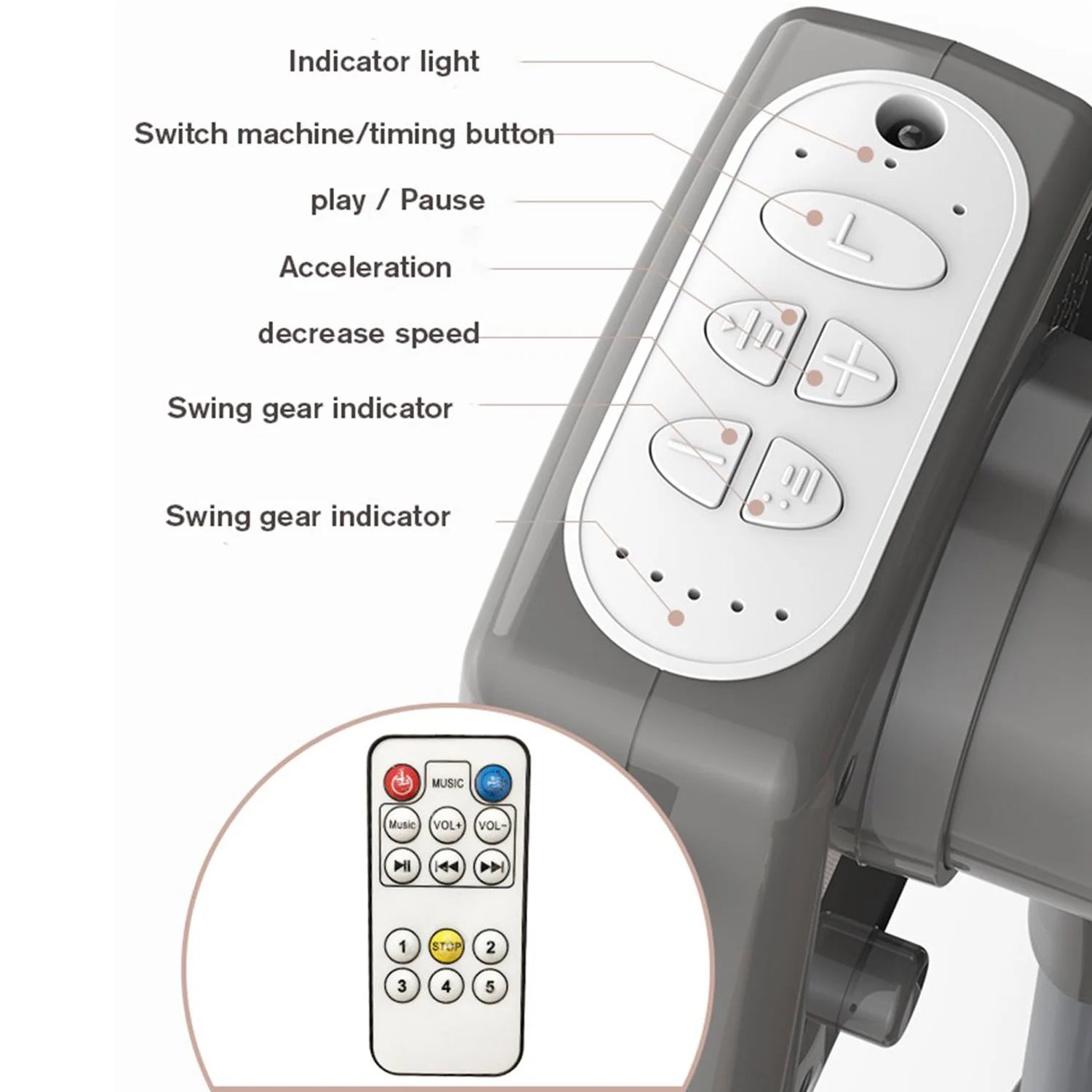 Baby Bassinet, Newborn Bedside Sleeper, Rocking Crib, Folding Portable  Infant Cradle