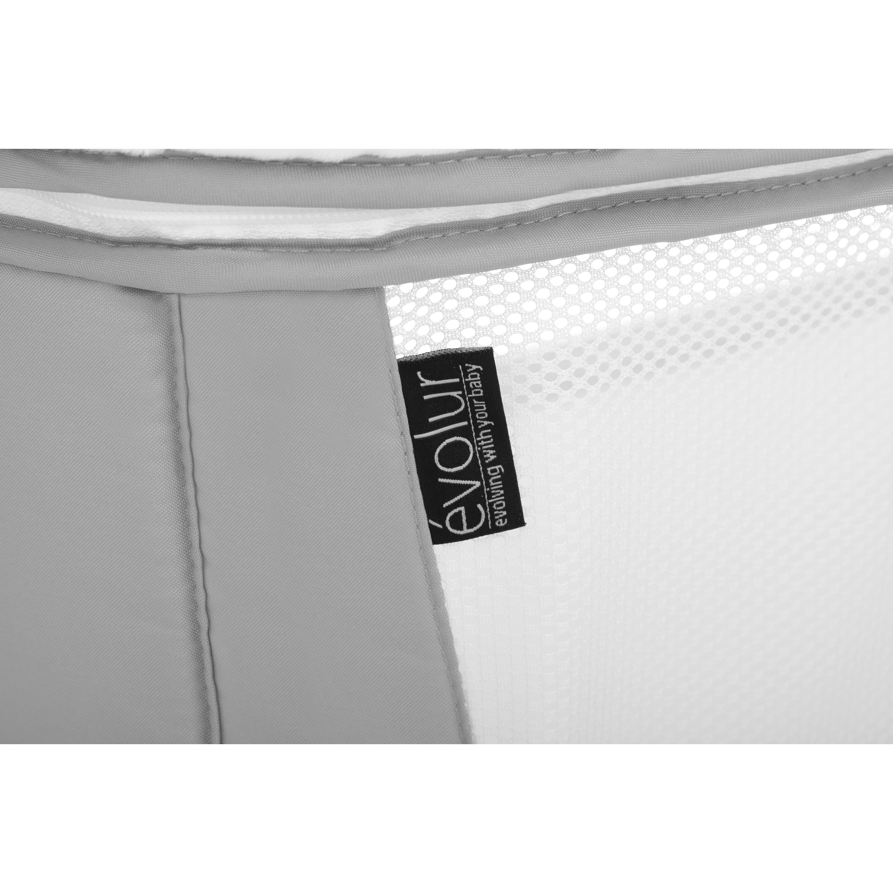 Orabelle Bedside Bassinet and Sleeper for Baby in Gray, Easy to Fold and Carry