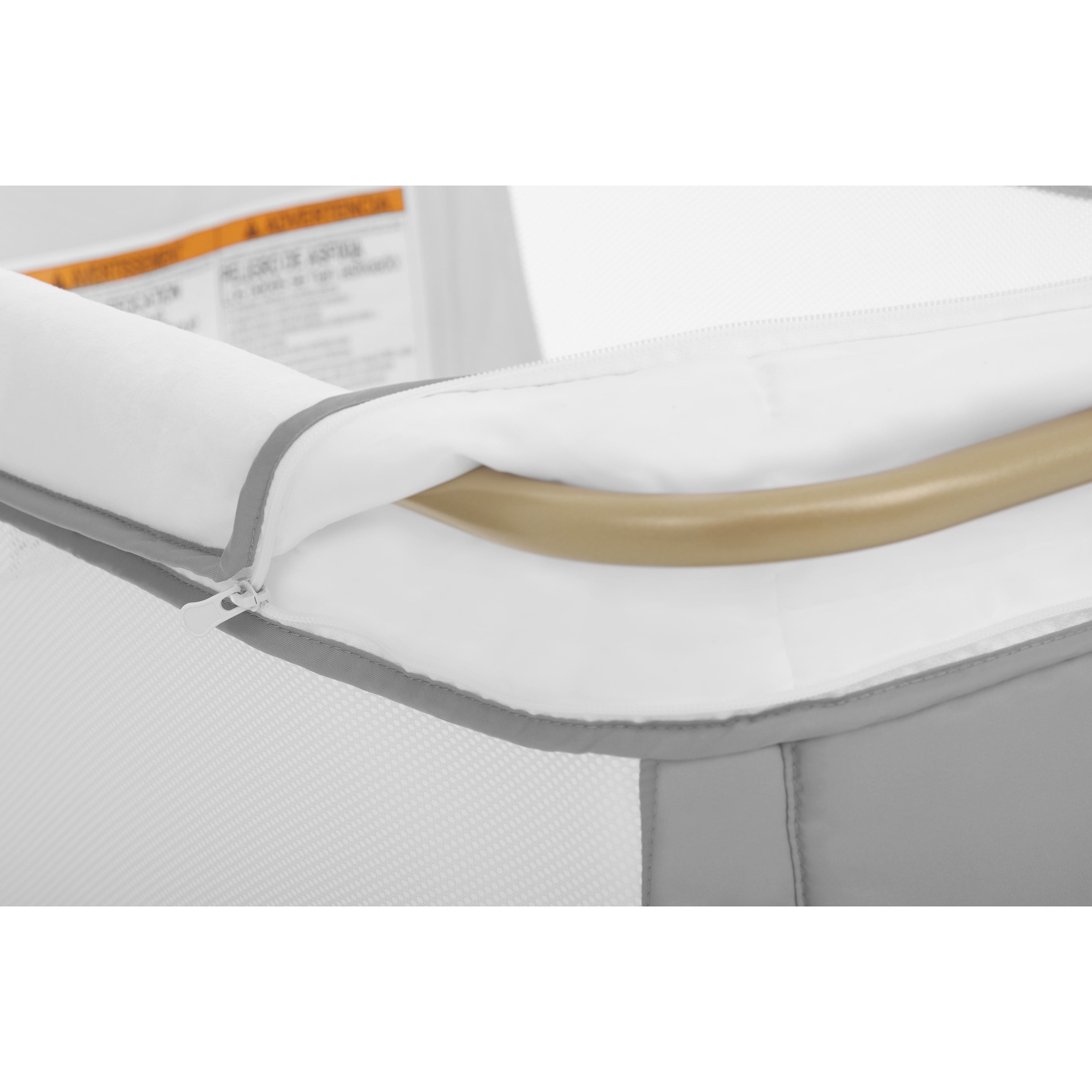 Orabelle Bedside Bassinet and Sleeper for Baby in Gray, Easy to Fold and Carry