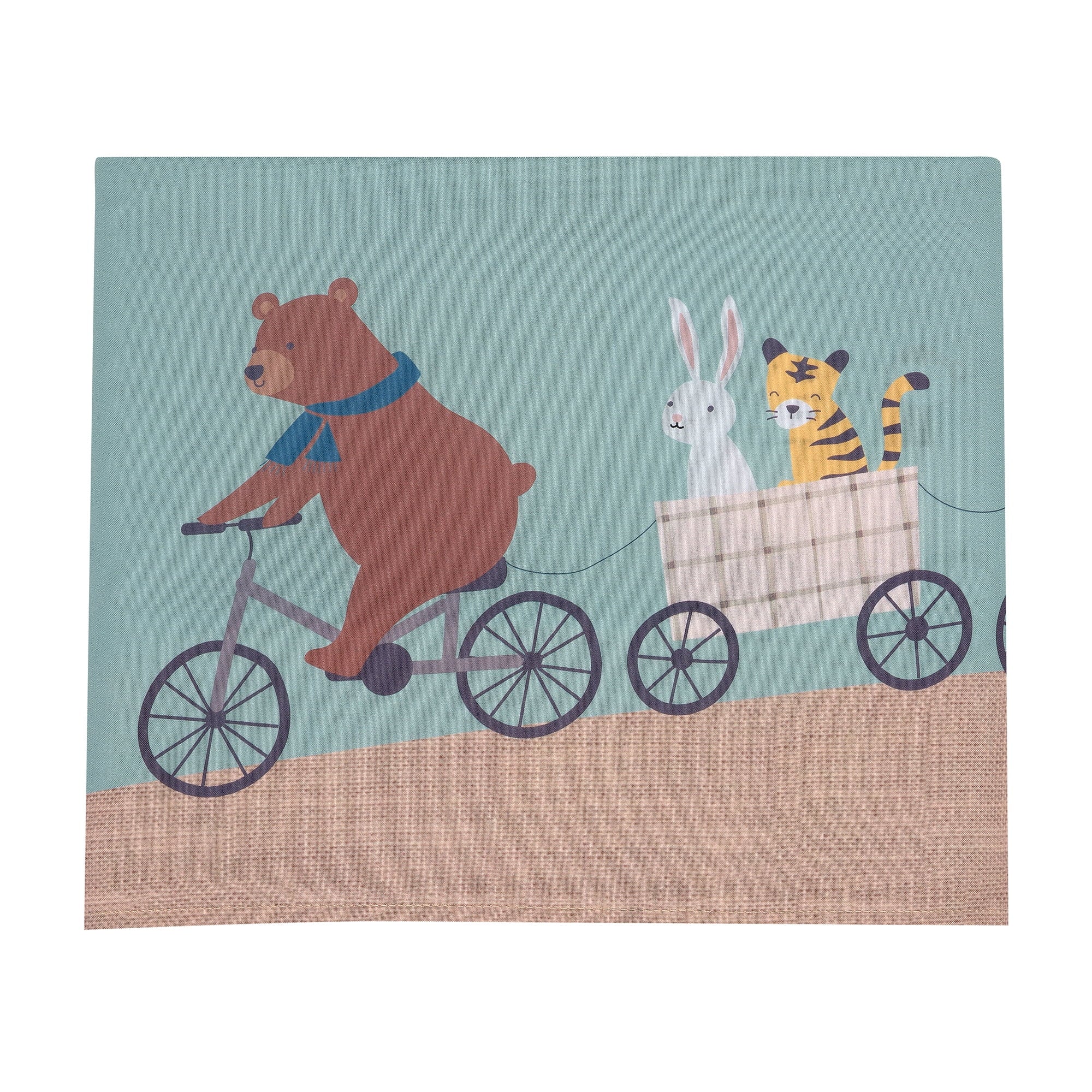 up up & Away 3-Piece Animals/Hot Air Balloon Crib Bedding Set